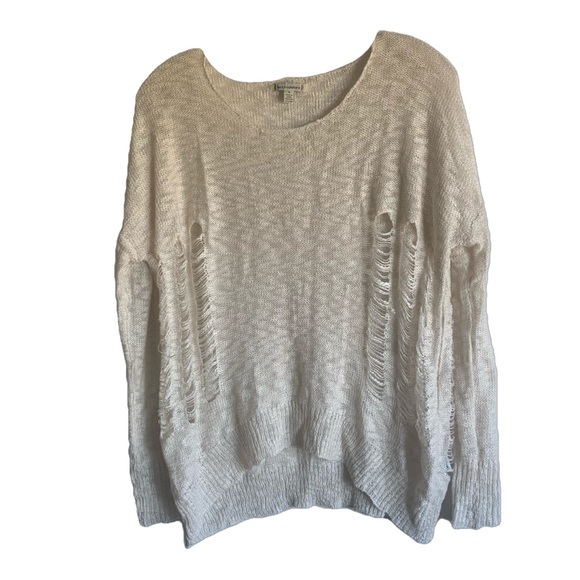 Urban Outfitters Ivory Distressed Pullover Knit - Picture 4 of 12